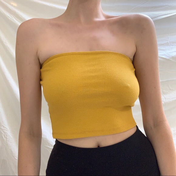 Yellow / Orange Tube Top - Picture 2 of 5